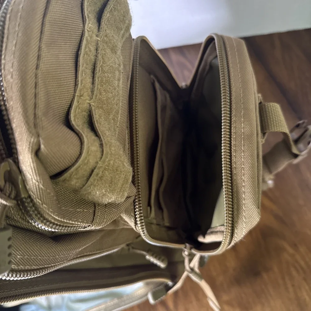 Flying Circle Coyote Brown Tactical Assault Backpack Padded Multiple Compartment